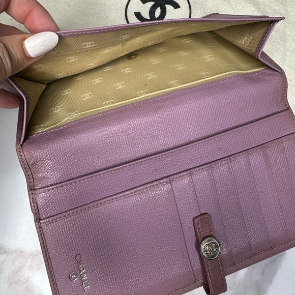 Chanel lilac long wallet - Picture 6 of 9